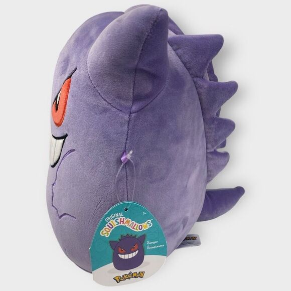 Gengar Pokemon Squishmallow 2023 Kellytoy Plush 10” New With Tags SQPK00009 (a) - Picture 2 of 7